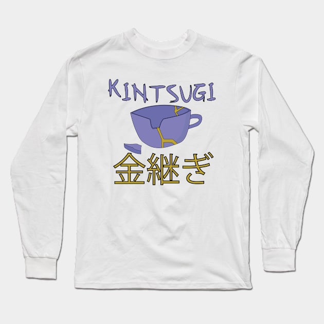 Kintsugi Kintsukuroi Long Sleeve T-Shirt by DiegoCarvalho